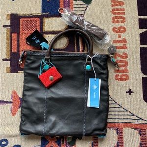 Black Leather Handbag